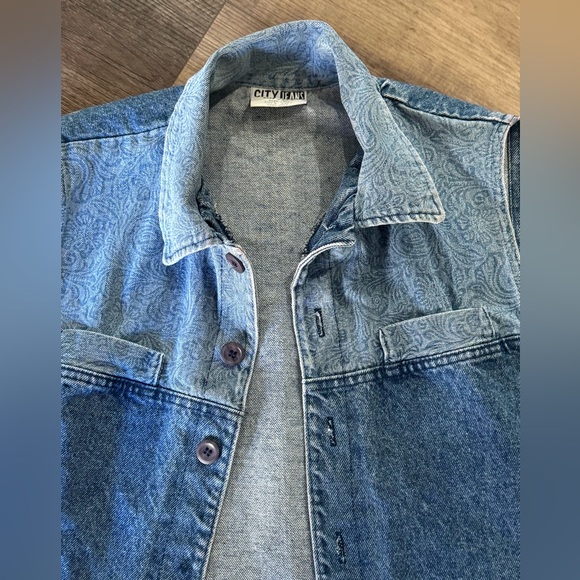 Vintage Jean vest - Picture 3 of 5
